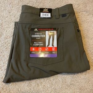 Zeroxposur Comfort Stretch CommuterMens Dark Olive Pants